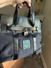 Henri Bendel Rare Petrol Mini Jetsetter Top Handle Convertible Strap Backpack
