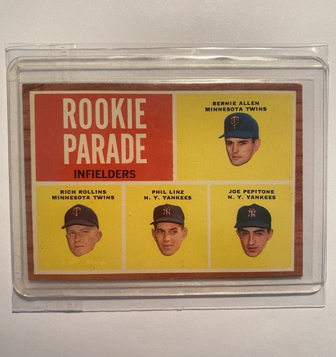 1962 Topps - High # Joe Pepitone, Bernie Allen, Rich Rollins #596 (RC)