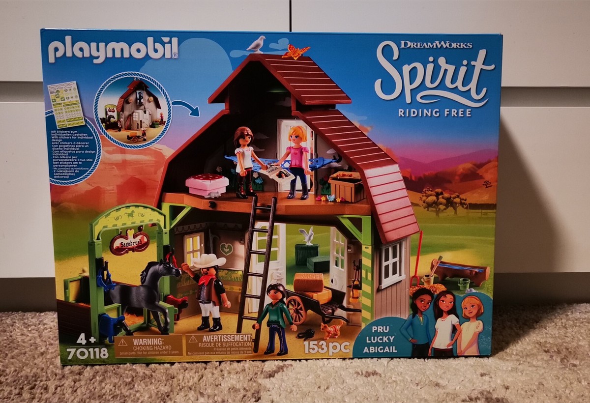 Lucky Playmobil Country Spirit PLAYMOBIL 70118 Stall Mit Lucky Pru