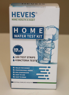 17 in 1 Home Drinking Water Testing Kit - 100 Strips + 4 Bacteria Tests - Tap an