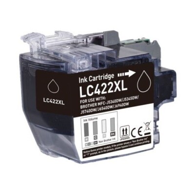   Druckerpatrone kompatibel mit Brother LC-422 XL BK Black Schwarz für MFC-J6540