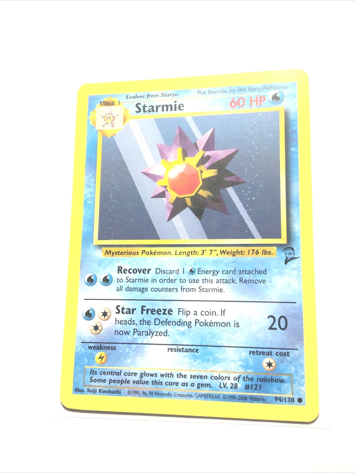 STARMIE - 94/130 - Base Set 2 - Pokemon Card - LP