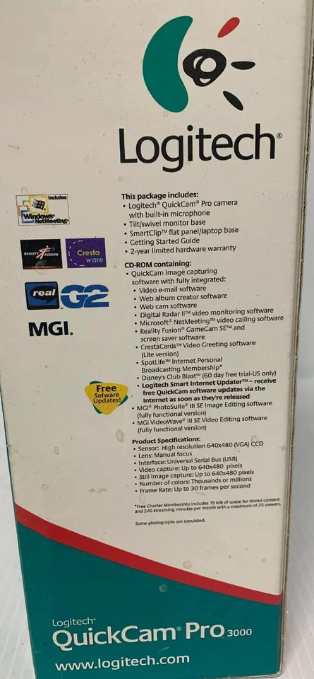 Logitech QuickCam Pro 3000 Web Camera 640 x 480 Resolution 30 FPS - Image 3 of 4