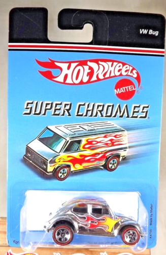 2006 Hot Wheels Target Super Chromes VW BUG Chrome w/Red Line Chrome 5 Spokes - Picture 1 of 6
