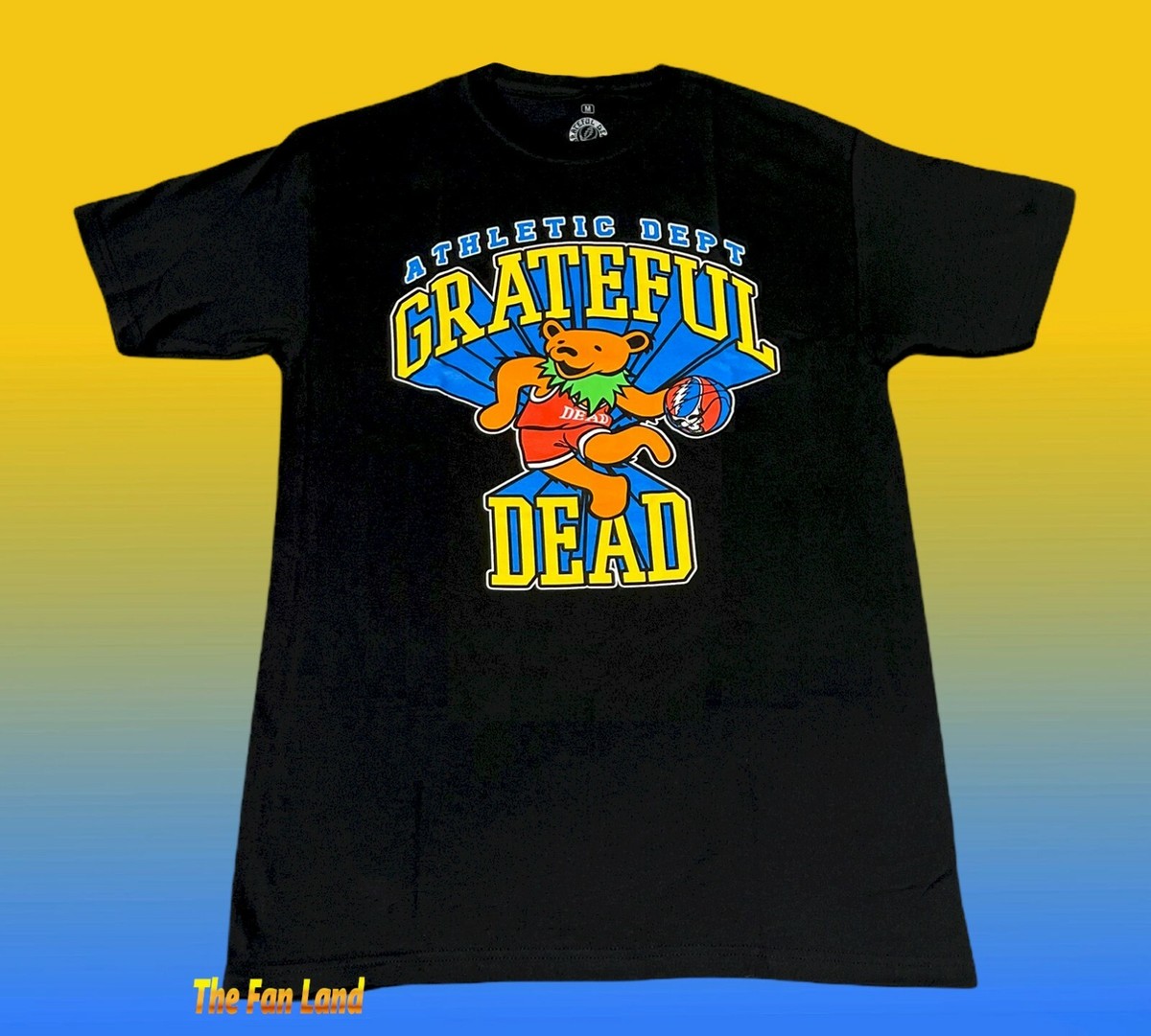 New Grateful Dead Athletic Dept Bear Logo Tour Mens Vintage T 