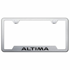 Nissan Altima Brushed Chrome Stainless Steel License Plate Frame Ebay