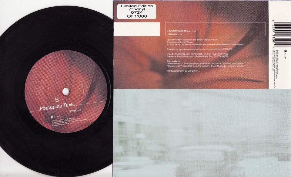 PORCUPINE TREE - SHESMOVEDON Megarare 724/1000 P/S Single Release! Near MINT - Image 2 of 2