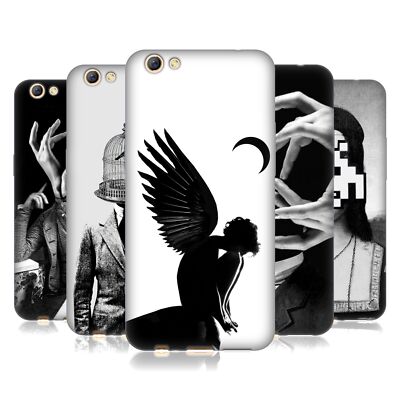 OFFIZIELLE LOUIJOVERART SCHWARZ UND WEISS SOFT GEL HANDYHÜLLE FÜR OPPO HANDYS