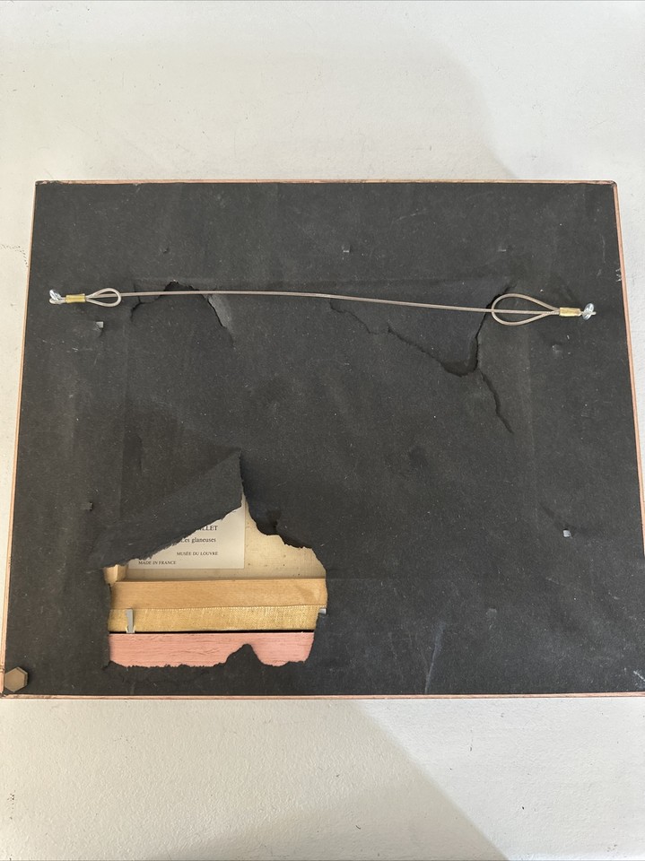 1975 Framed Millet The Gleaners Wood Gilt Editions Braun Mulhouse