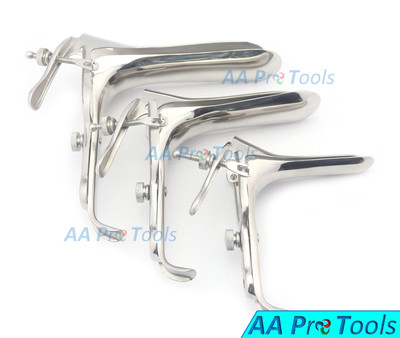 (3 Sizes Sm, Md, Lg) Stainless Steel GRAVES Vaginal SPECULUM Gynecology SPECULA