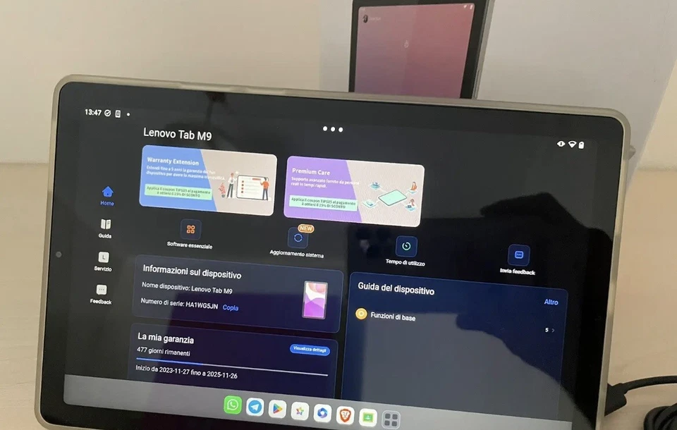 Lenovo Tab M9 32 GB, Wi-Fi 9" Tablet - Arctic Grey - Immagine 3 di 3