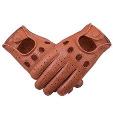 Genuine Sheep Leather Men Driving Gloves