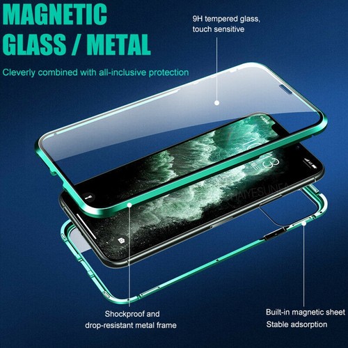 Funda protectora de pantalla de vidrio templado magnético mini para iPhone 13 Series Pro Max - Imagen 2 de 10