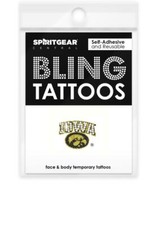 Iowa Hawkeyes Bling Tattoos - Glitter  Rhinestone Face Stickers