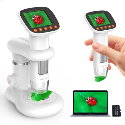 Microscope IMICHI Mikroskop für Kinder Bildschirm 1000X m/ Foto & Videoaufnahme