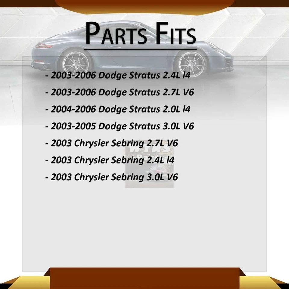 2x Conjunto de faros izquierdo derecho para Dodge Stratus 2003-2006 2,7 L Foto 2 de 4