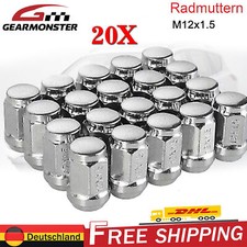 20X Radmuttern Kegelbund Mutter M12x1,5 SW 19 für Ford Mondeo Fiesta Focus II