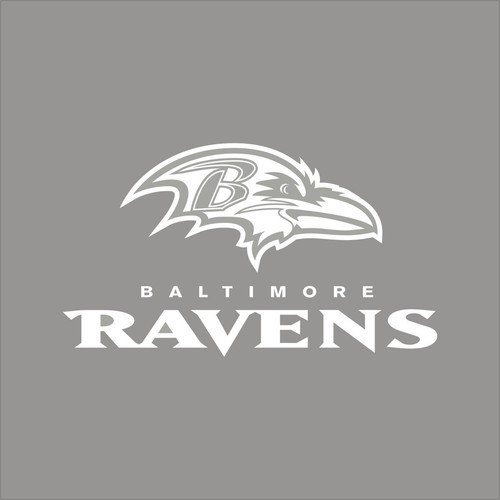 Baltimore Ravens #8 NFL Team Logo 1 Color Vinyl Decal Sticker Window cAR Wall - 第 1/7 張圖片