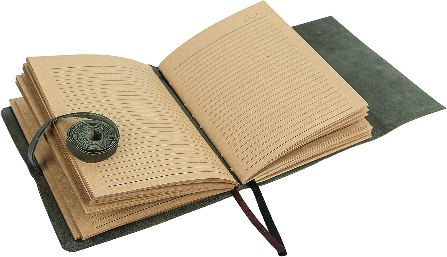 Tre Journal Leather Journal Women and Men Embossed 8 X 6 Inch Handmade Lined Craft ...