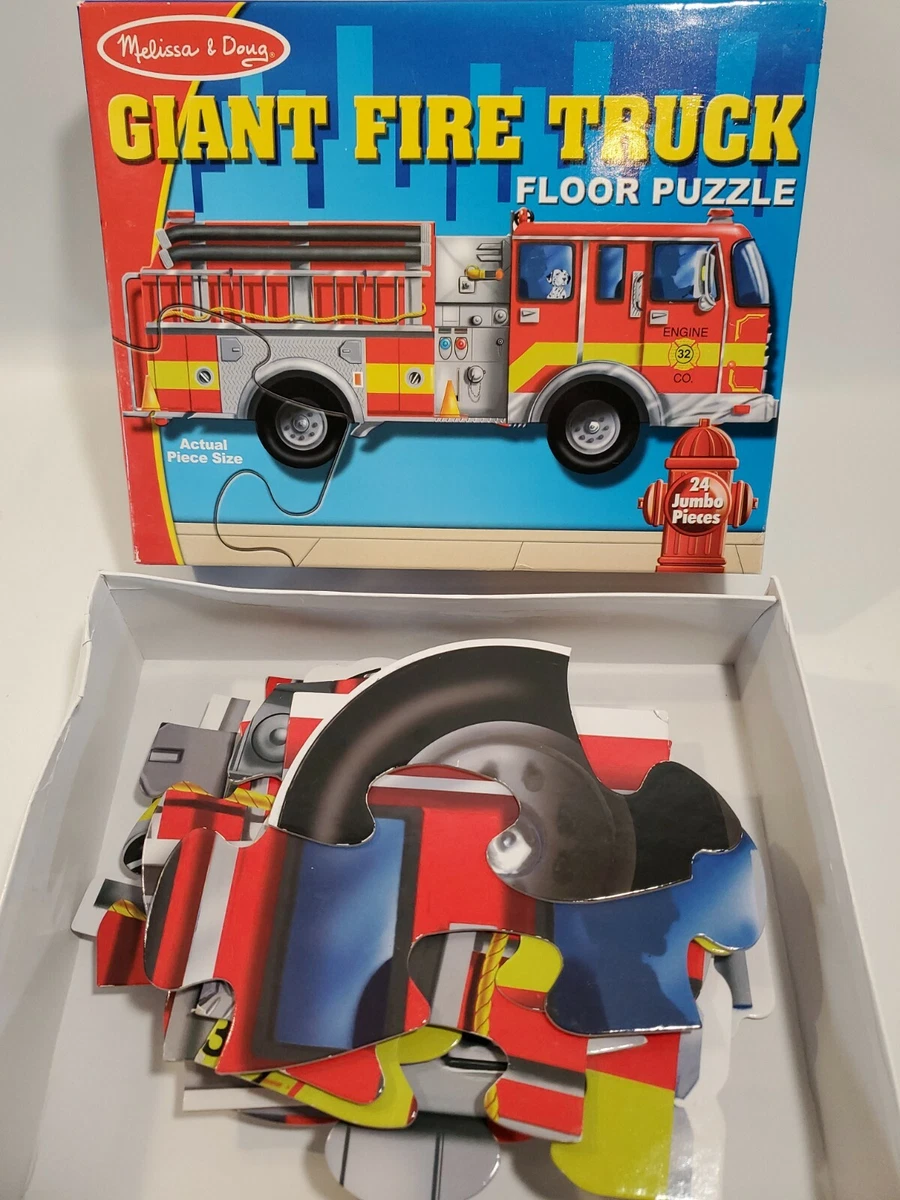 Giant fire truck floor puzzle 2025