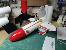 Upscale Zoom Broom Estes Goonybirds Flying Model Rocket kit 2.6 dia, 14in tall.