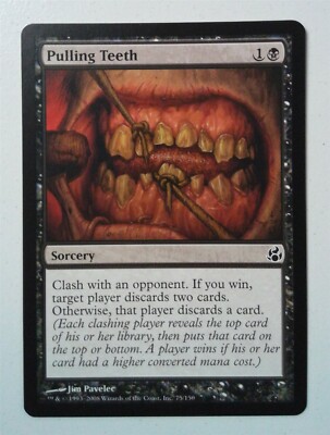 Pulling Teeth *Common* Magic MtG x1 Morningtide SP