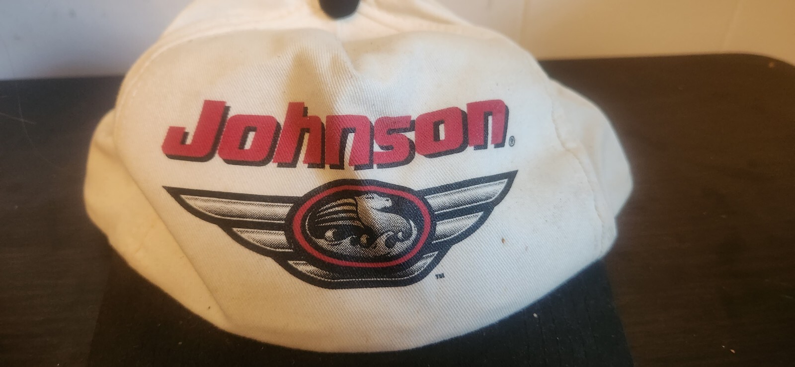 Vintage Johnson Outboard Motors Logo Adjustable Snapback Cap Hat