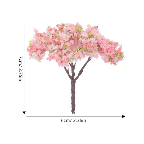 10 Pcs Cherry Blossom Tree Ornament Mini Decor Office Child Artificial - Picture 10 of 12