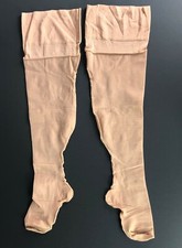 True Vintage Stockings Nylon Heel Seamed Gently Used Hosiery Nude Pantyhose VTG