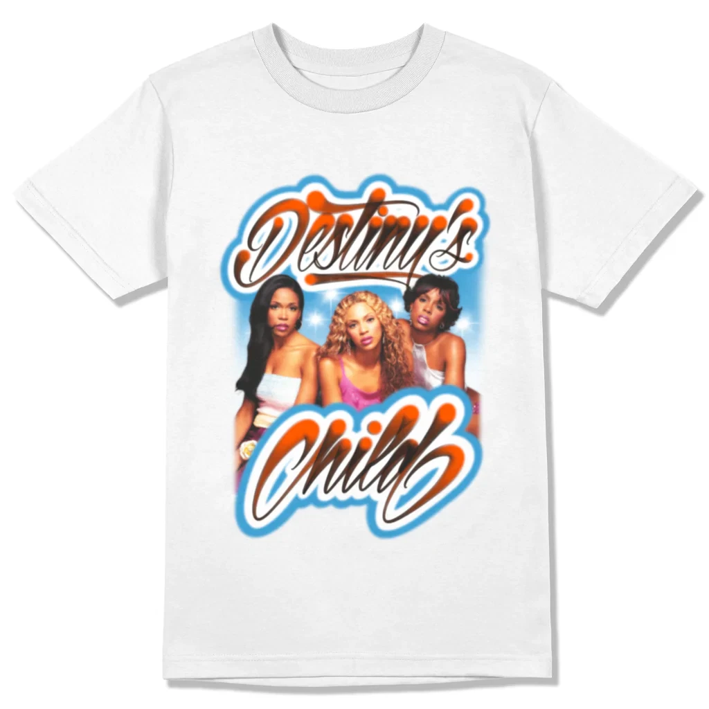 Vintage Destiny's Child Band Cotton White T-Shirt for Men and Women All Sizes  