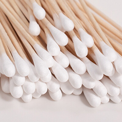 100 pezzi/Borsa Bastoncini di cotone monouso per ciglie, applicatori