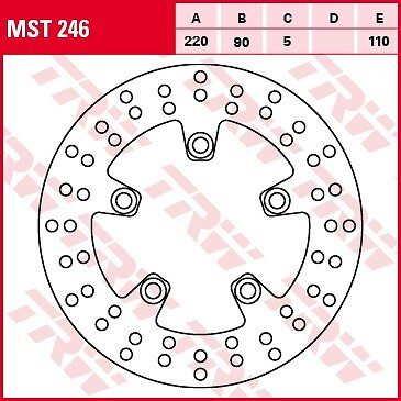 Disque de frein arrière en acier inox pour Suzuki GSXR 600 et 750