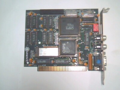 Video Graphics Card Quadram EGA VGA EGAVGA 8Bit ISA vintage