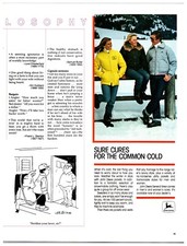 1984 John Deere Winter Jackets - Original Print Ad (5x11) Advertisement