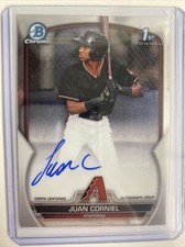 💎👑 2023 BOWMAN CHROME 1ST JUAN CORNIEL AUTO 👻1ST ⚾️ DIAMONDBACKS