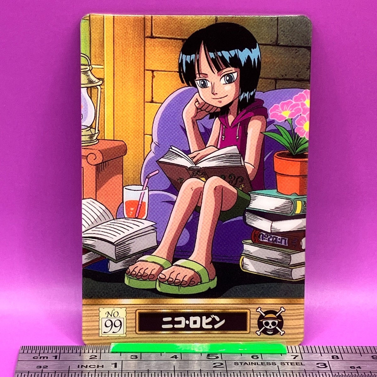Nico Robin 99 One Piece King of Pirates Gummy Card 2003 BANDAI TCG