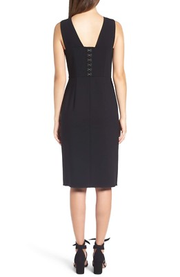 LEWIT Black Corset Stretch Wool Square Neck Side Slit Cocktail Dress 6 Nordstrom | eBay LEWIT Black Corset Stretch Wool Square Neck Side Slit Cocktail Dress 6 Nordstrom | eBay