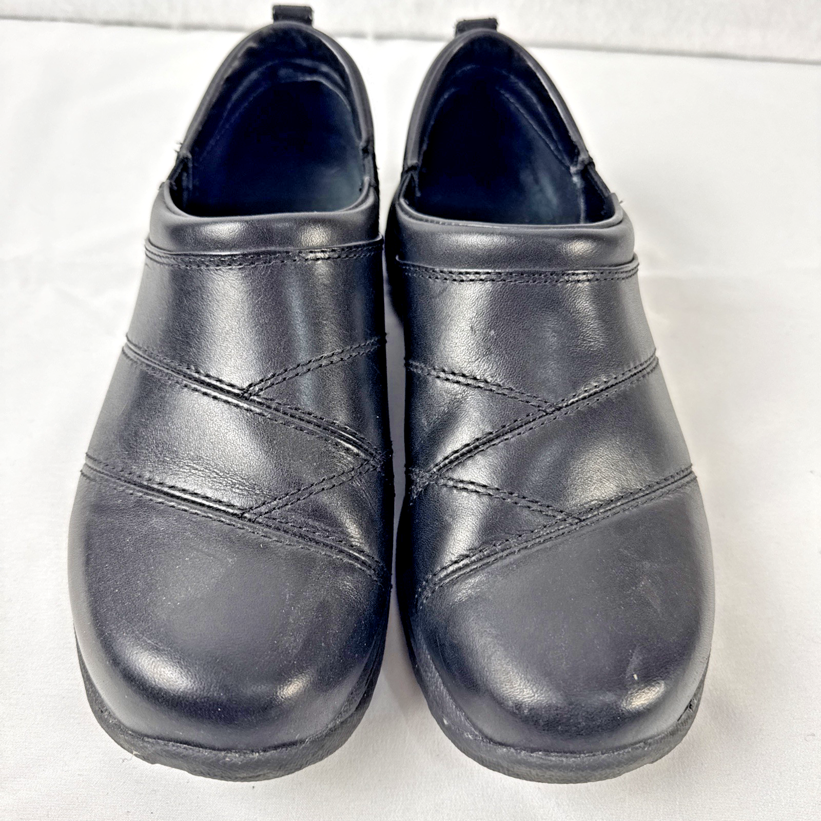 Womens Clogs Loafers Mocs L.L. BEAN Leather Brown Size 9 Wide   268707-image