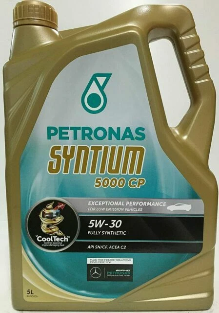 Petronas Syntium 5000 CP 5W-30 Huile de Moteur Entièrement Synthétique 5L (70263)