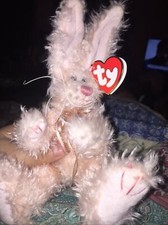 Ty beanie baby blush the rabbit with tags jointed legs and arms