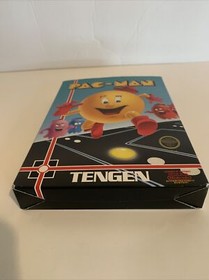 Pac-Man Tengen Gray Nintendo Nes Complete CIB Authentic