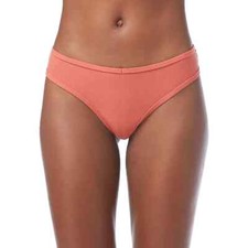 No Boundaries Women's Cotton Thong Panties Size 3XL Clay Brick Ribbed