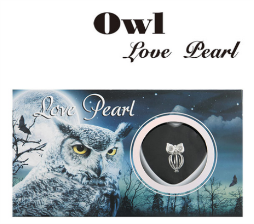 Owl Love Wish Pearl Necklace Kit - Open Oyster To Find Cultured Pearl