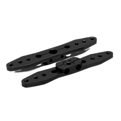   2 x Alu Servohorn Servohebel 70 mm schwarz CNC 25T für Futaba,Align,Savöx,KST
