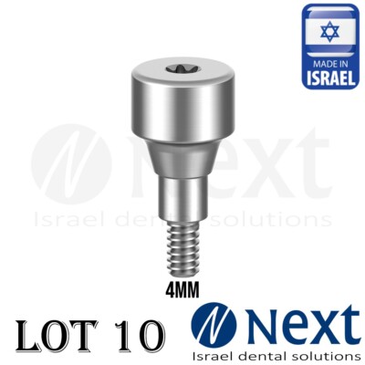 Lot x 10 Healing cap abutment Straumann Bone Level RC conical compatible 4 mm