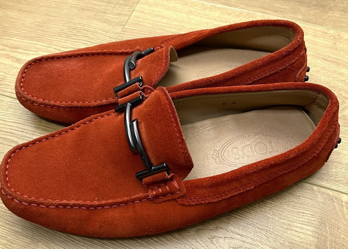 Tod’s Dark Brown Rust Double T Loafers City Gommino Driving Shoes US 10 Tod main image 2