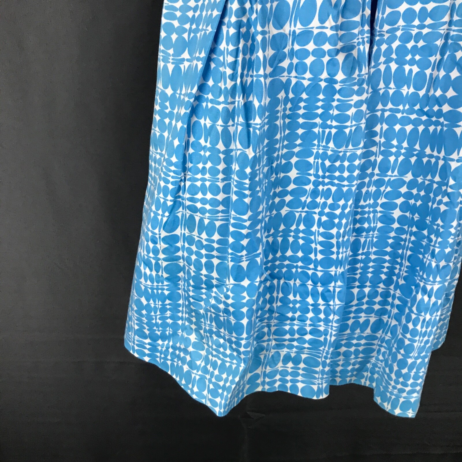 Calvin Klein Blue White Circles Sleeveless Sheath Dress See Photos/Description thumbnail 10