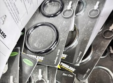 Welded Metal Rings Black/Zinc 25pk