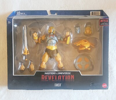 MOTU Revelation Faker Articulated Figure MIB, Box Is Damaged, He-Man Character 