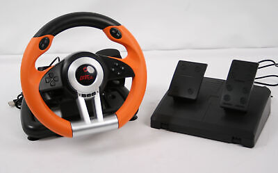 Speedlink Lenkrad PC Controller DRIFT Racing Wheel USB 2 Pedale  Schwarz/Orange | eBay